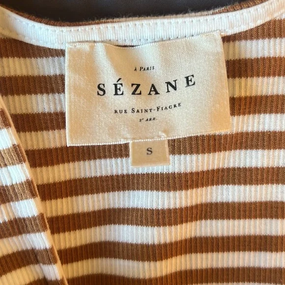 Sezane Fabiola Striped Dress S - Picture 3 of 6